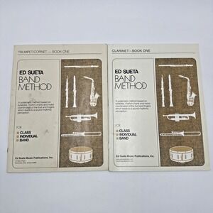 Lot of 2 ~ Band Method ~ Ed Sueta ~ Book One ~ Trumpet /Cornet/Clarinet